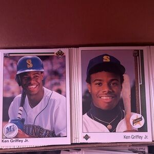 Topps Ken Griffey Jr. Baseball Card Duo - Blue and White